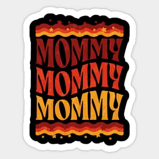 Cute Mom t for mommies - mommy to be groovy Sticker